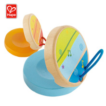 Hape Interesting High Quality Colorful Castanets Wooden Toy For  Kids